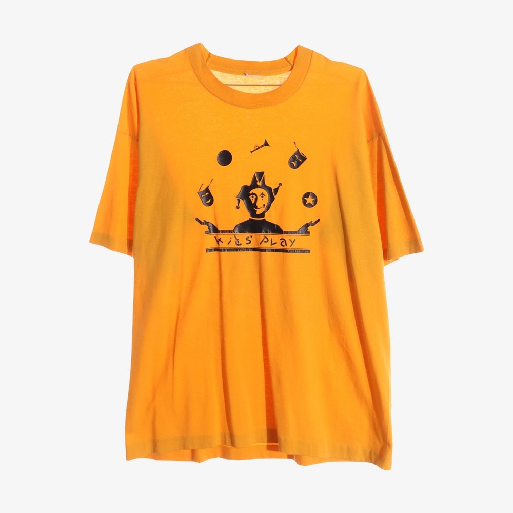 JPN- 코튼 프린팅 티셔츠 - XL