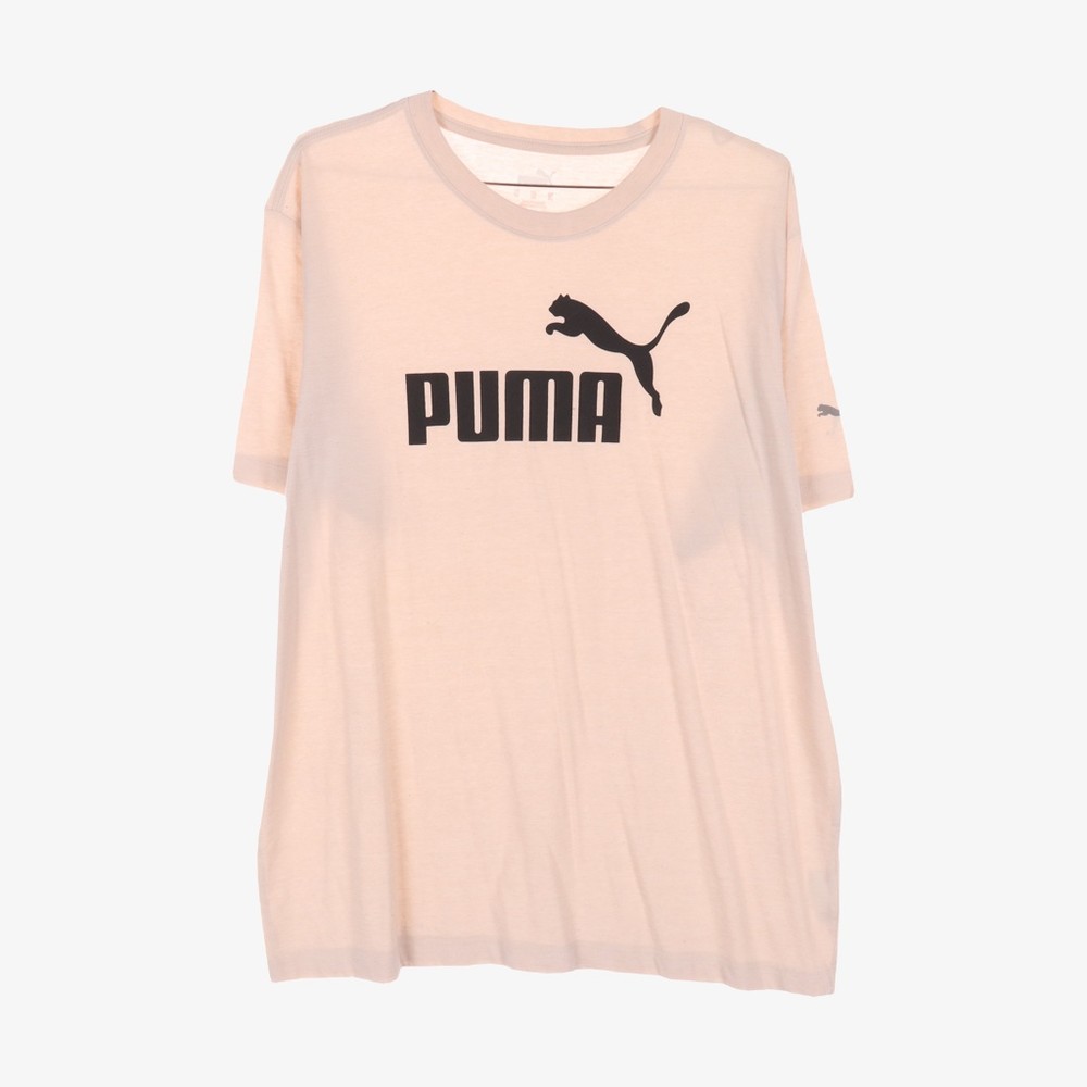 PUMA- 퓨마 폴리 혼방 프린팅 티셔츠 - XL