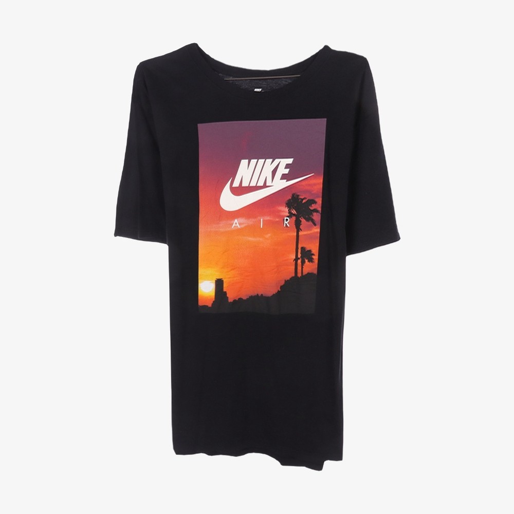 NIKE- 나이키 코튼 100% 프린팅 티셔츠 - XL