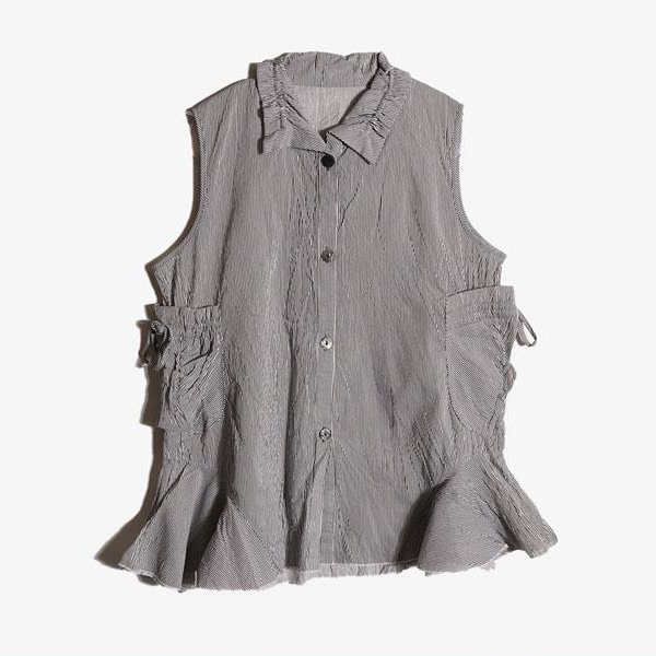 JPN -  코튼 폴리 슬리브리스 셔츠   Women XL