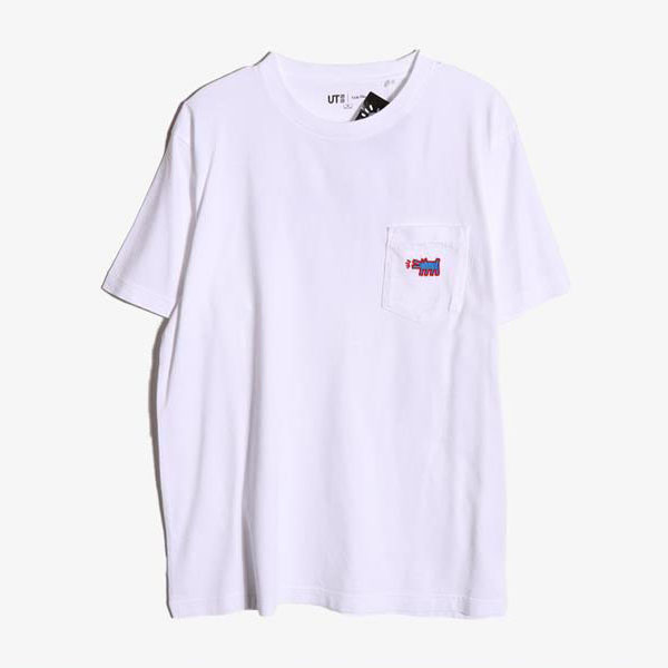 UNIQLO X KEITH HARING - 유니클로X키스 해링 코튼 라운드 티셔츠 (새 제품)  Man M