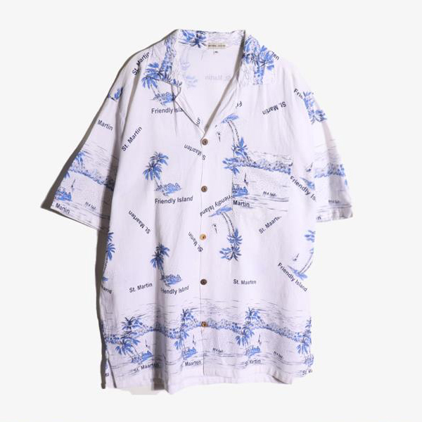 JPN -  코튼 하와이안 셔츠   Man XL