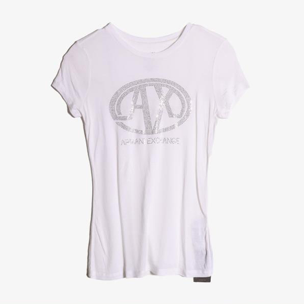 ARMANI EXCHANGE - 아르마니 익스체인지 레이온 라운드 티셔츠 (새 제품)  Women XS