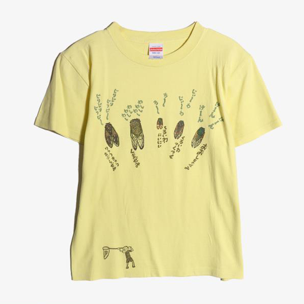 UNITED ATHLE - 어센틱 어페럴 코튼 라운드 티셔츠   Women 160