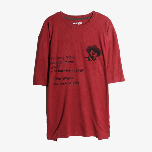 WRANGLER - 랭글러 코튼 폴리 라운드 티셔츠   Man XL