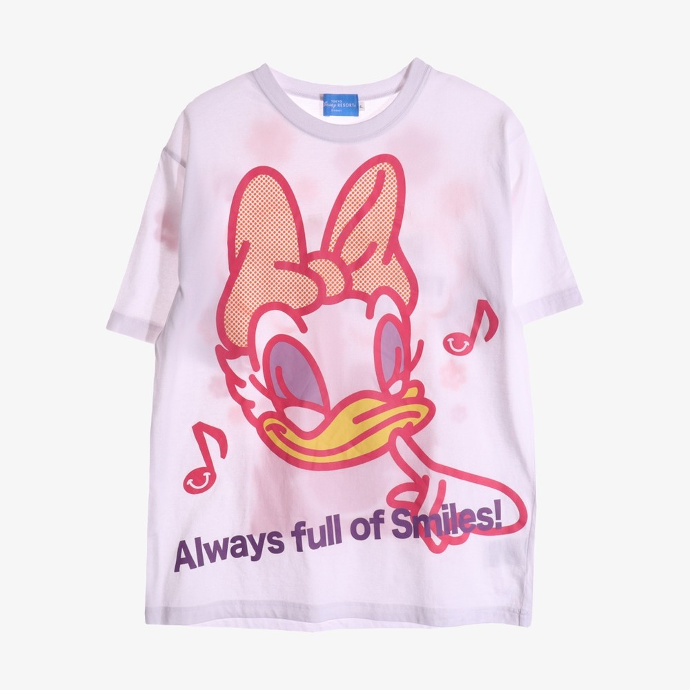 DISNEY- 디즈니 코튼 100% 프린팅 티셔츠 -