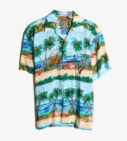 PINEAPPLE CONNECTION -  레이온 하와이안 셔츠   Man M