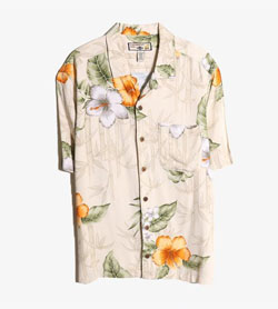 CARIBBEAN JOE -  레이온 하와이안 셔츠   Man S