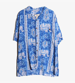 CHIAMARE -  레이온 하와이안 셔츠   Man L