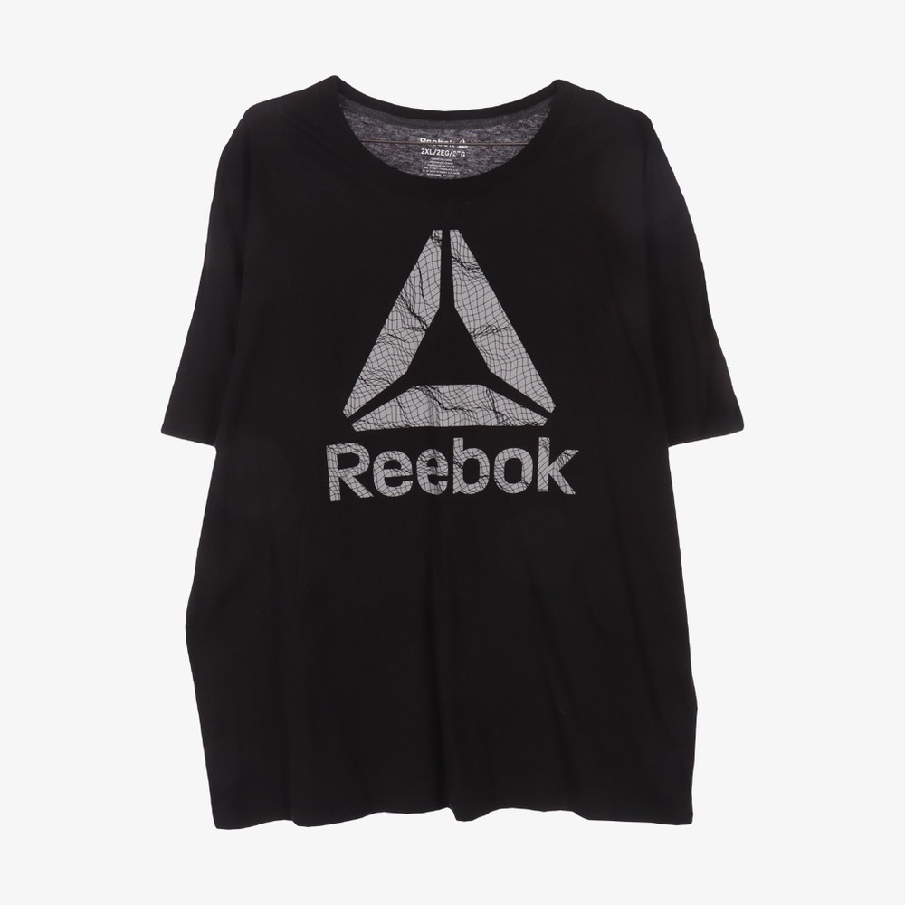 REEBOK- 리복 코튼 혼방 프린팅 티셔츠 - XL