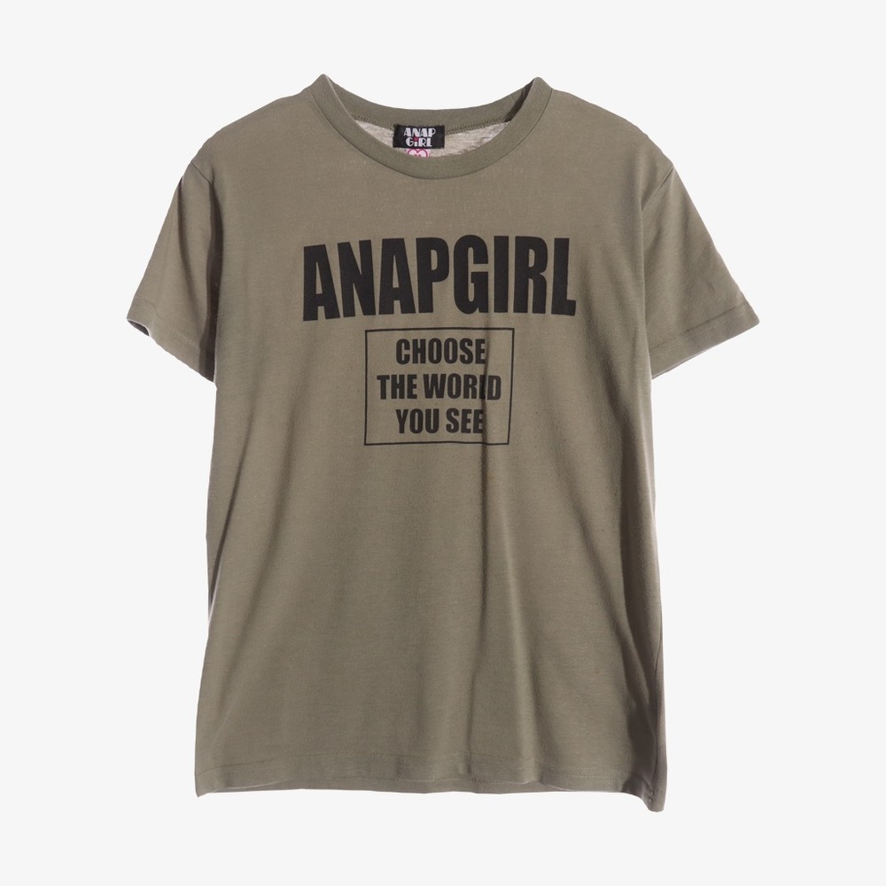 ANAP- 에이엔에이피 폴리 혼방 프린팅 티셔츠 - M