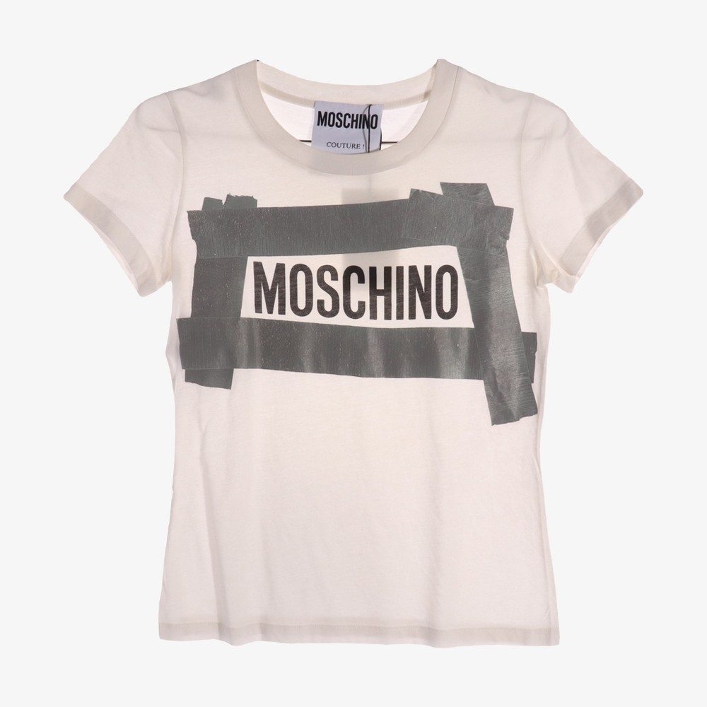 MOSCHINO 모스키노 코튼 100% 프린팅 티셔츠 XS