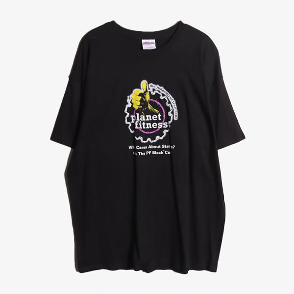HANES - 해인즈 코튼 라운드 티셔츠   Man XL