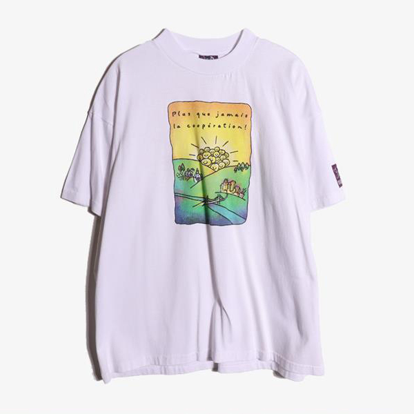 NEURONES -  코튼 폴리 라운드 티셔츠   Man XL