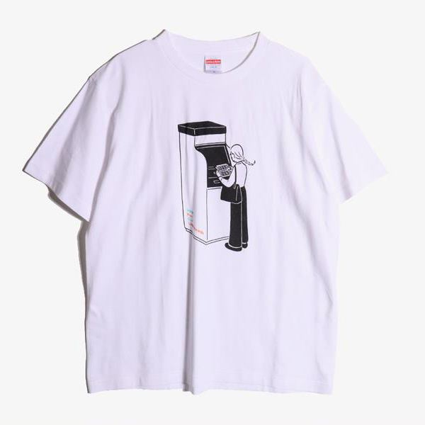 UNITED ATHLE - 어센틱 어페럴 코튼 라운드 티셔츠   Man M