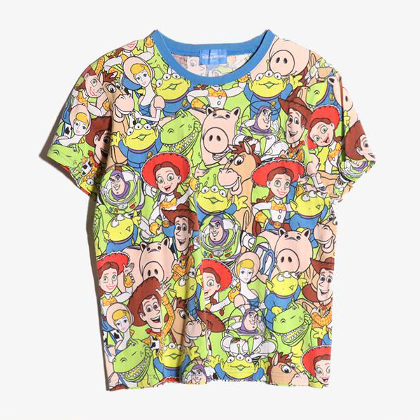DISNEY - 디즈니 코튼 패턴 티셔츠   Women M