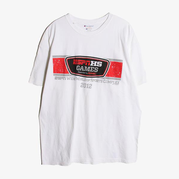 CHAMPION - 챔피온 코튼 라운드 티셔츠   Man XL