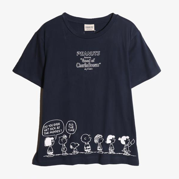 PEANUTS - 피넛츠 코튼 라운드 티셔츠 (새 제품)  Women L