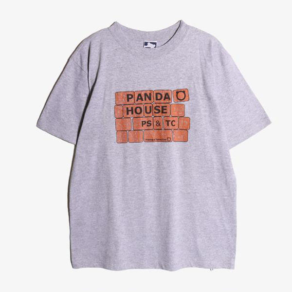 PANDA HOUSE -  코튼 라운드 티셔츠   Made In Usa  Man L