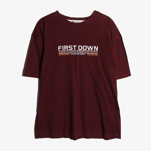 FIRST DOWN - 페스트다운 코튼 라운드 티셔츠   Man L