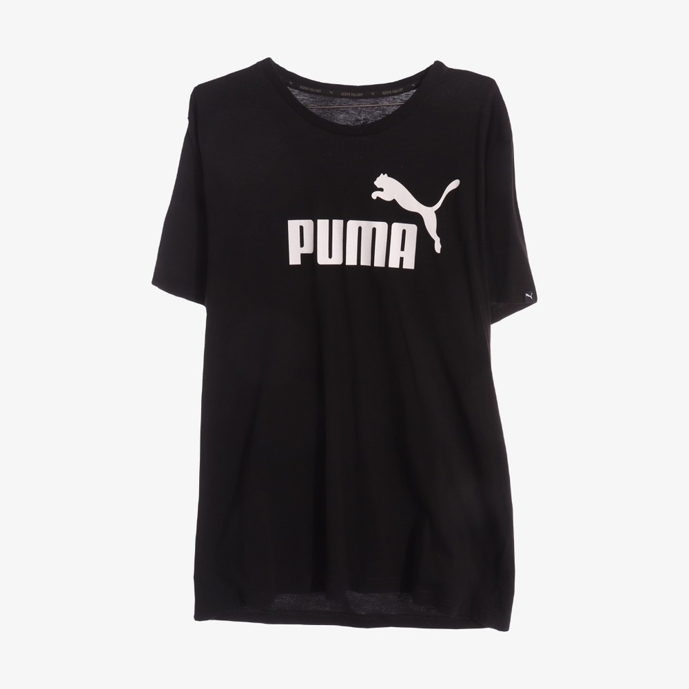 PUMA- 퓨마 코튼 100% 혼방 프린팅 티셔츠 - XL